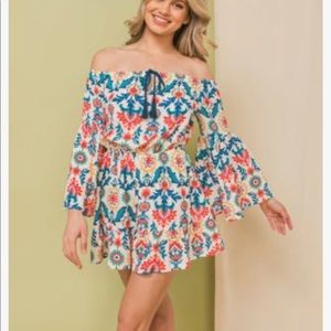 NWT Flying Tomato Off Shoulder Romper